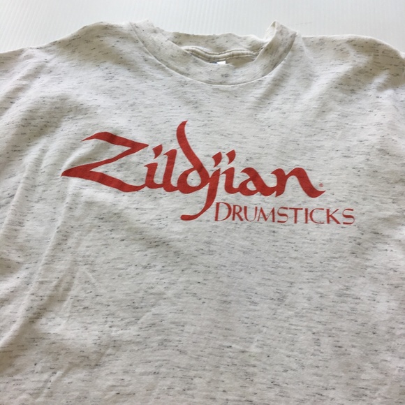 Vintage Other - Zildjian Drumsticks Tee Graphic Logo Drummer XL
